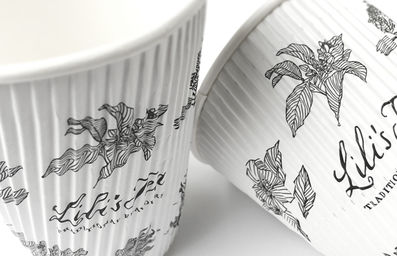 Lili’s Tea Take-A-Way 100 % sugarcane drinking cups